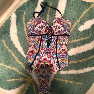 Nanette Lepore Floral One Piece Bathing Suit